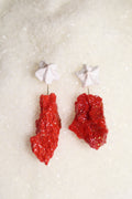 Whipped Porcelain + Sugar Crystal earrings | PoppyRed