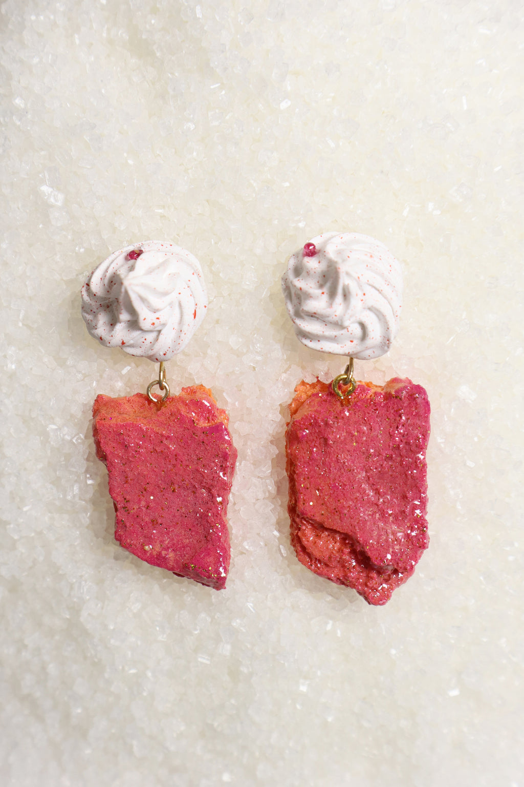 Whipped Porcelain + Sugar Crystal earrings | BloodOrange