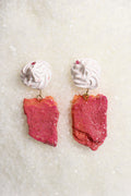 Whipped Porcelain + Sugar Crystal earrings | BloodOrange