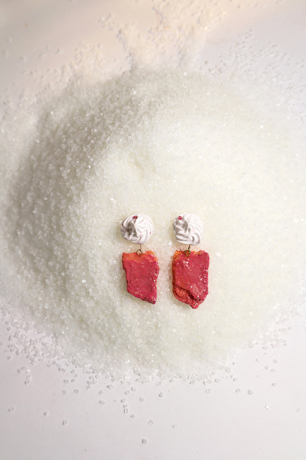 Whipped Porcelain + Sugar Crystal earrings | BloodOrange