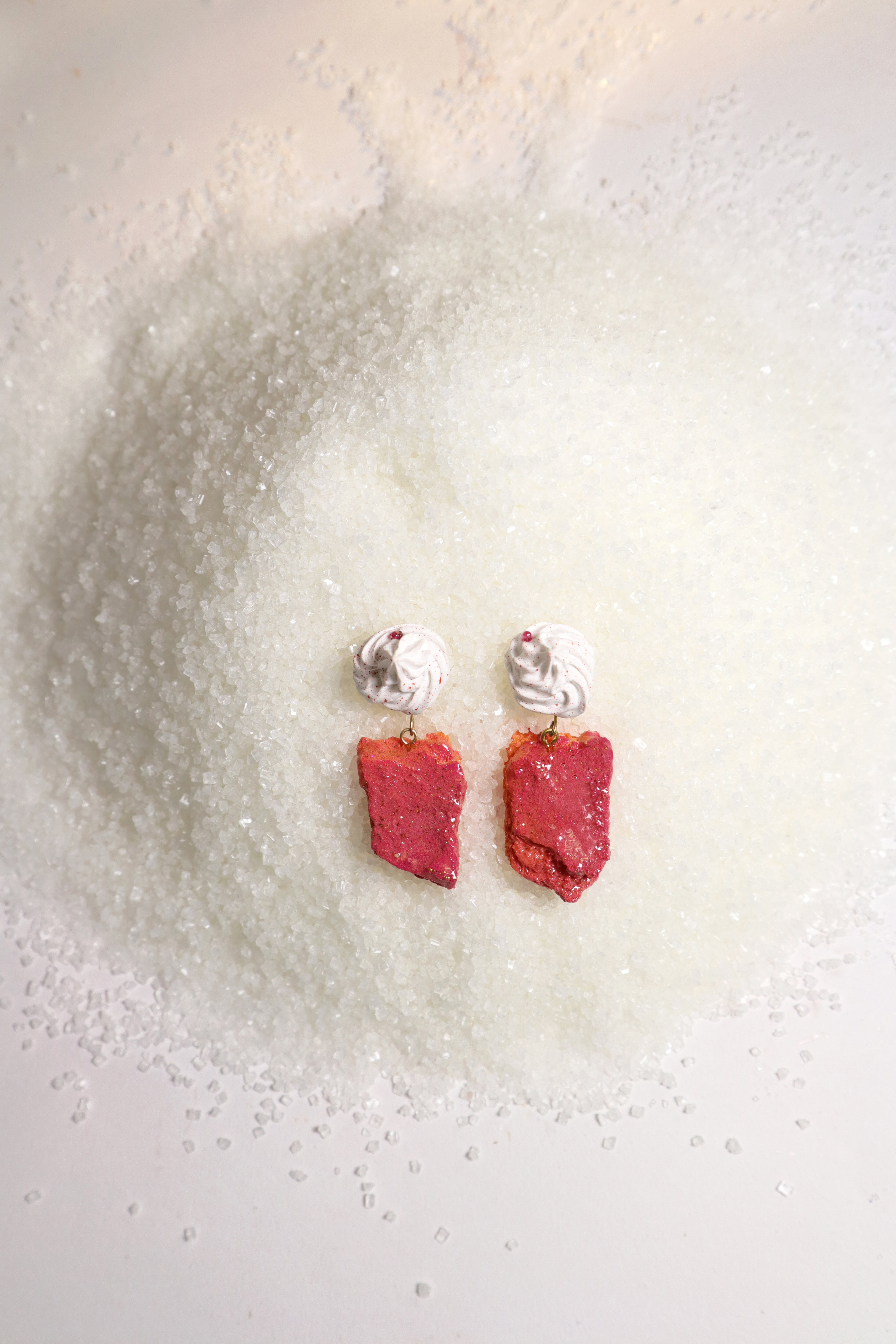 Whipped Porcelain + Sugar Crystal earrings | BloodOrange