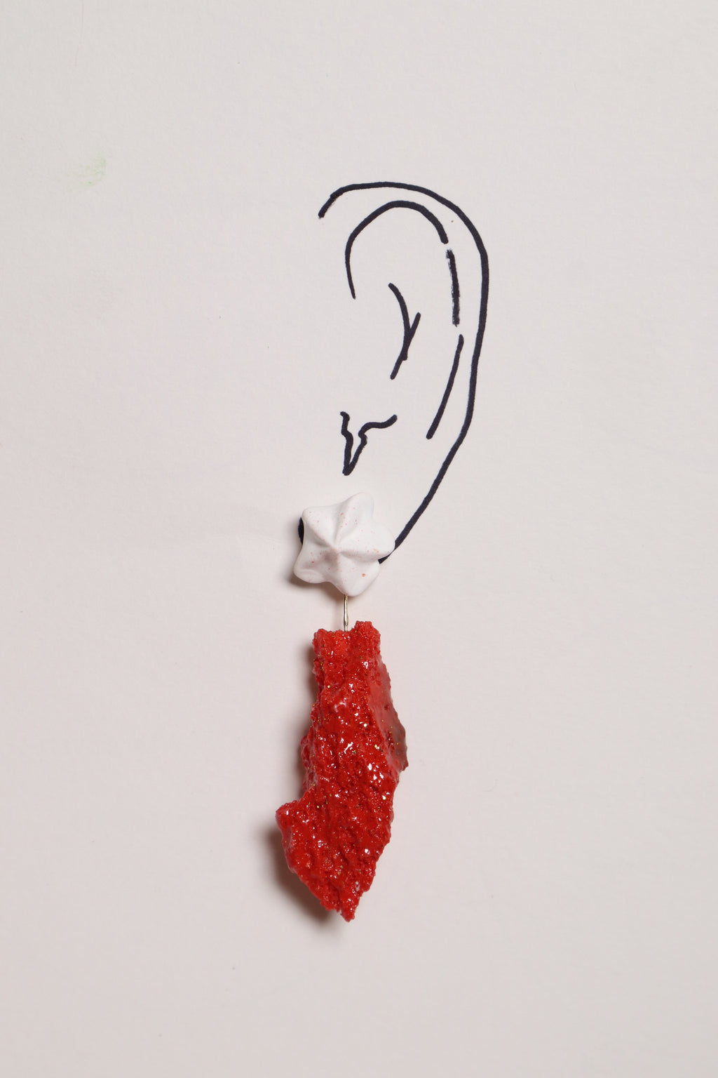Whipped Porcelain + Sugar Crystal earrings | PoppyRed