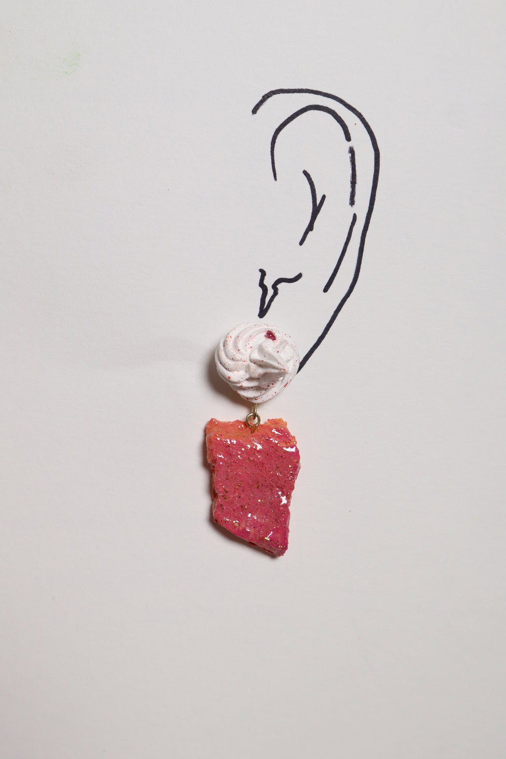 Whipped Porcelain + Sugar Crystal earrings | BloodOrange