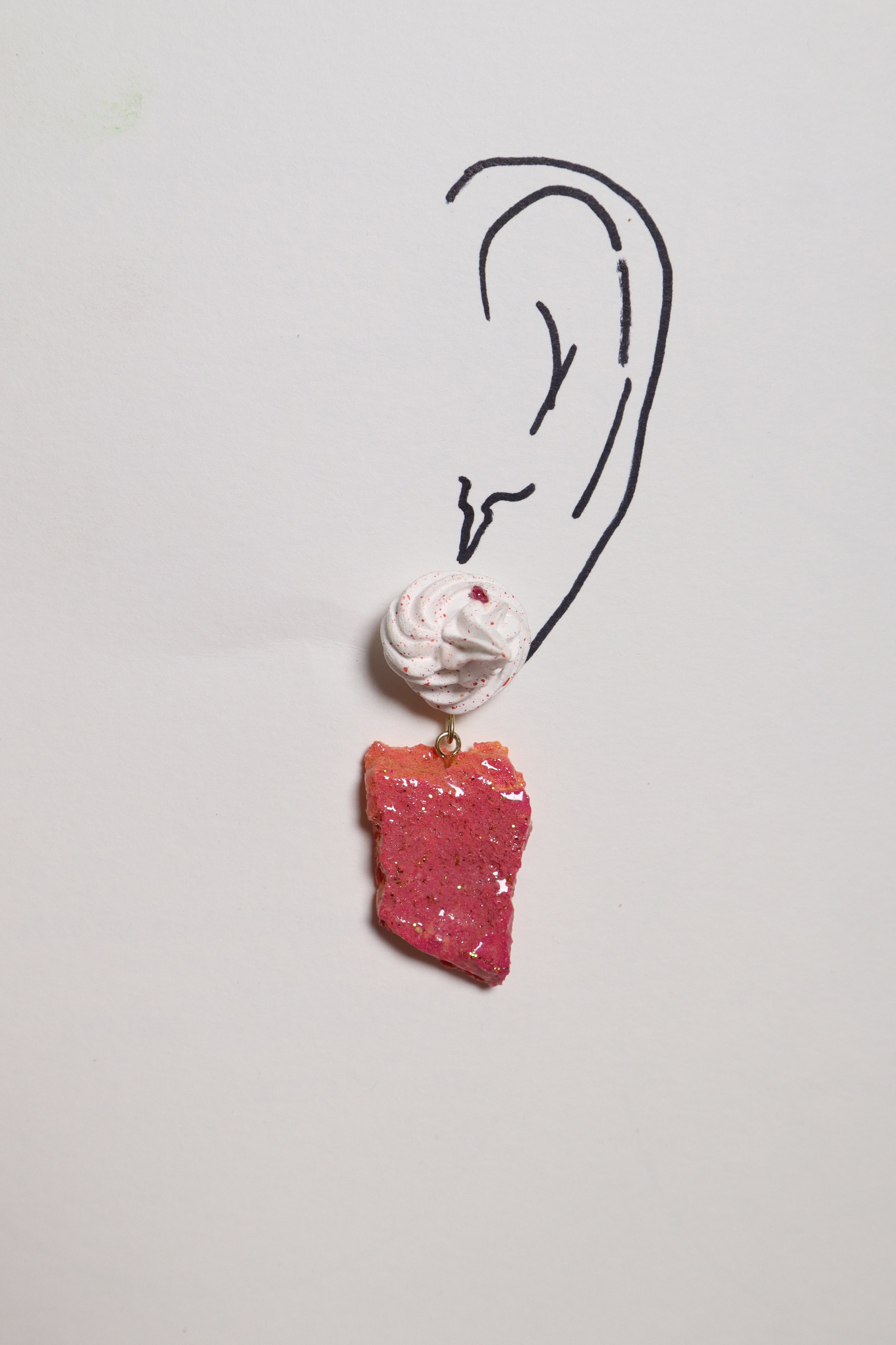 Whipped Porcelain + Sugar Crystal earrings | BloodOrange