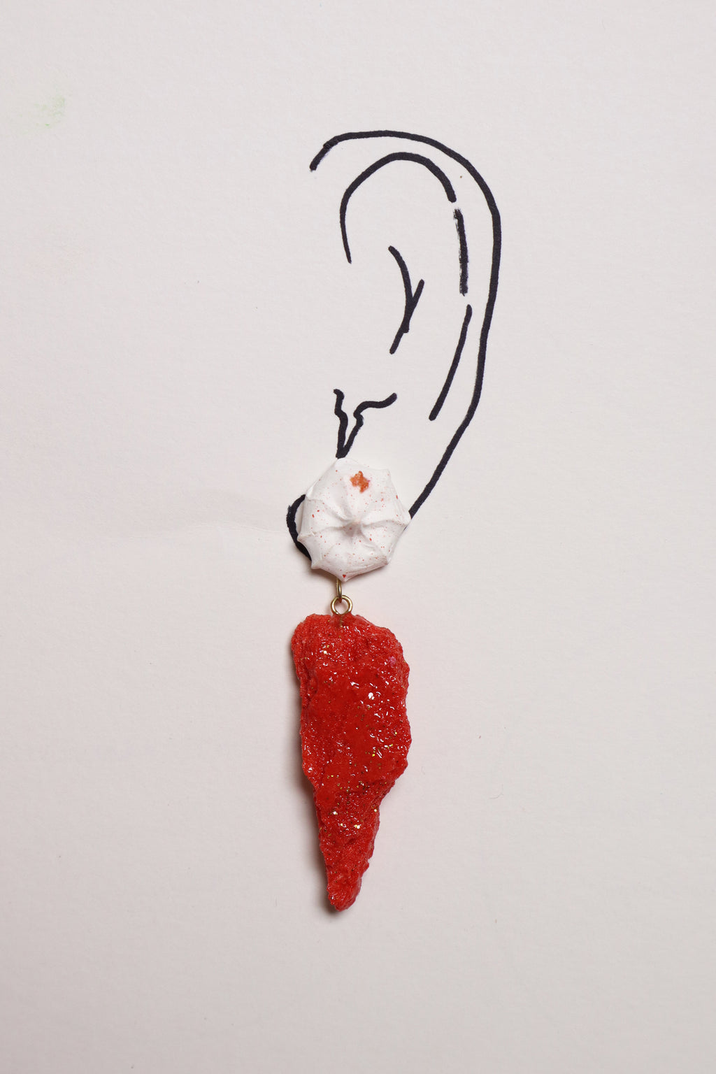 Whipped Porcelain + Sugar Crystal earrings | PoppyRed